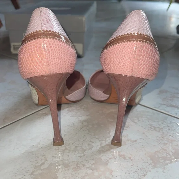 Sergio Zelcer Spanish Leather Heels Size 7.5 - Picture 3 of 6